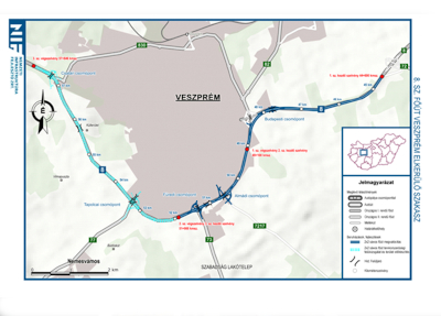 8. sz. főút Veszprém déli elkerülő I. ütem megvalósítása- Tájékoztatás - KE.1173.2020.8F-1