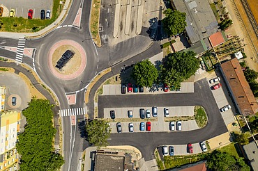 Körforgalom és parkoló