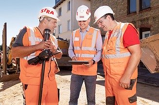 Dolgozó STRABAG-os kollégák