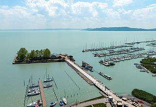 Móló és kikötő Balatonfüred