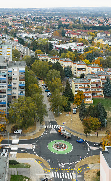 Nagykanizsán körforgalom