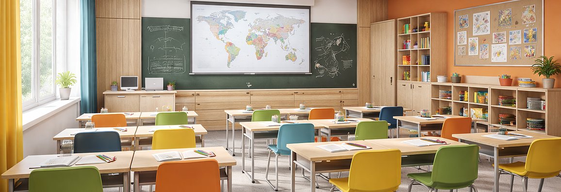 Felújított tanterem